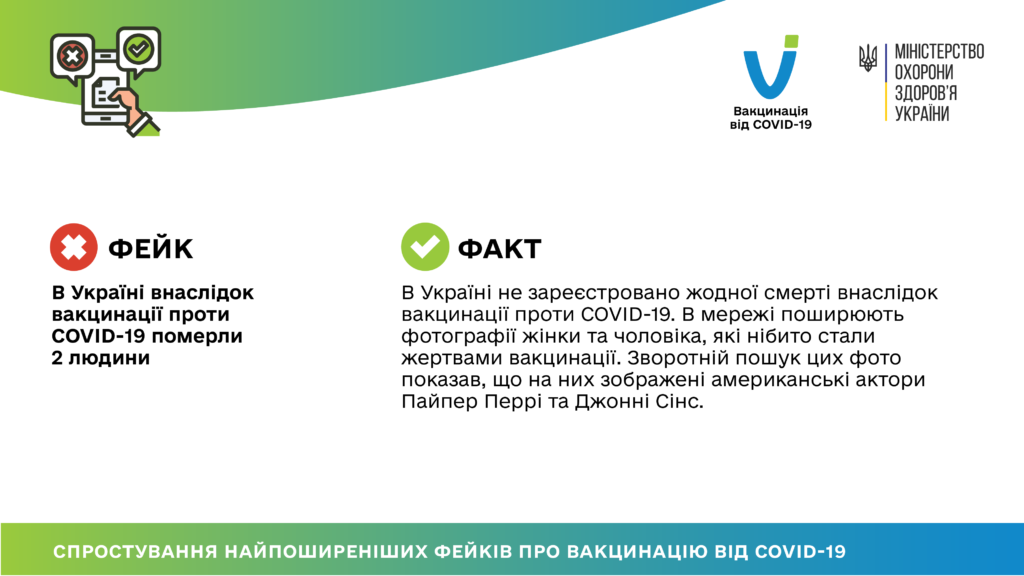 В УКРАЇНІ ВНАСЛІДОК ВАКЦИНАЦІЇ ПРОТИ COVID-19 ПОМЕРЛИ 2 ЛЮДИНИ